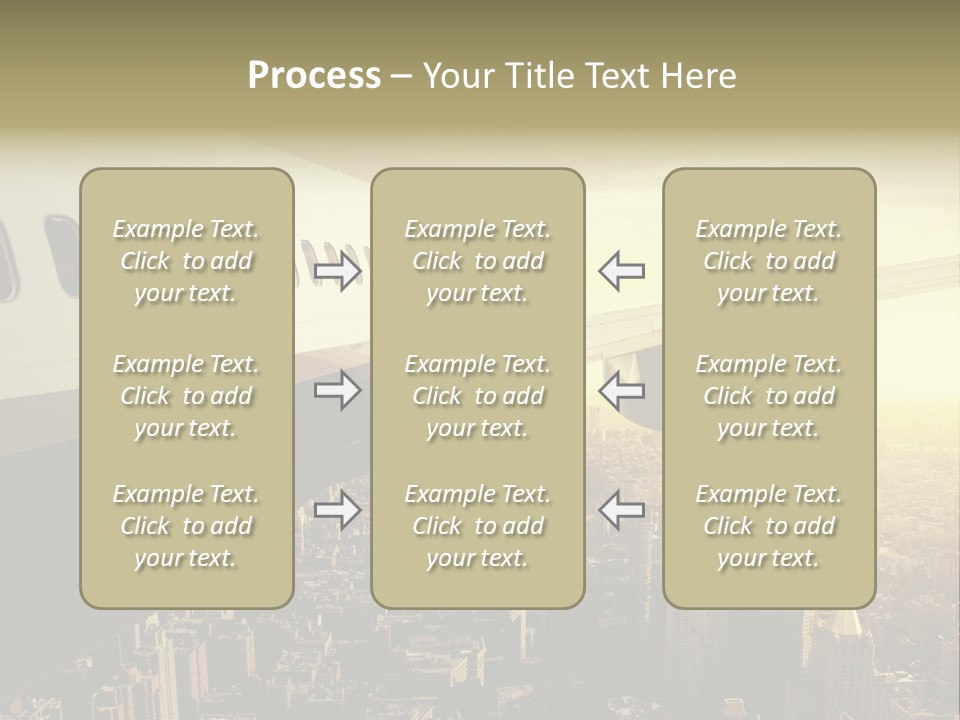 Cloud Boot Aeroplane PowerPoint Template
