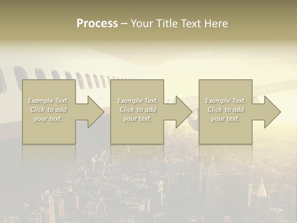 Cloud Boot Aeroplane PowerPoint Template