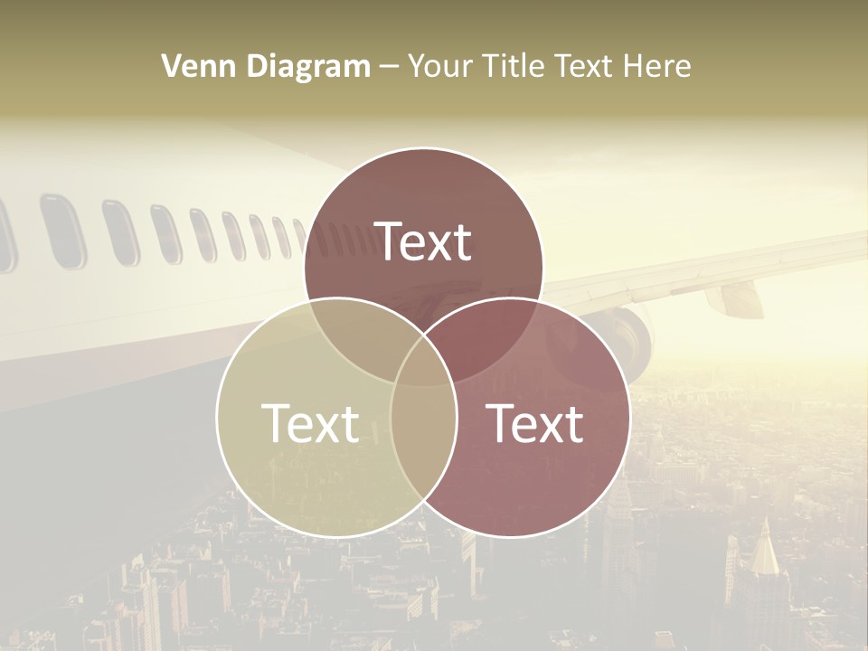 Cloud Boot Aeroplane PowerPoint Template