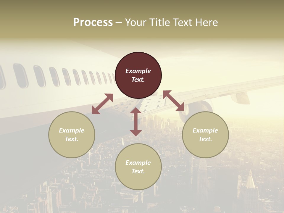 Cloud Boot Aeroplane PowerPoint Template