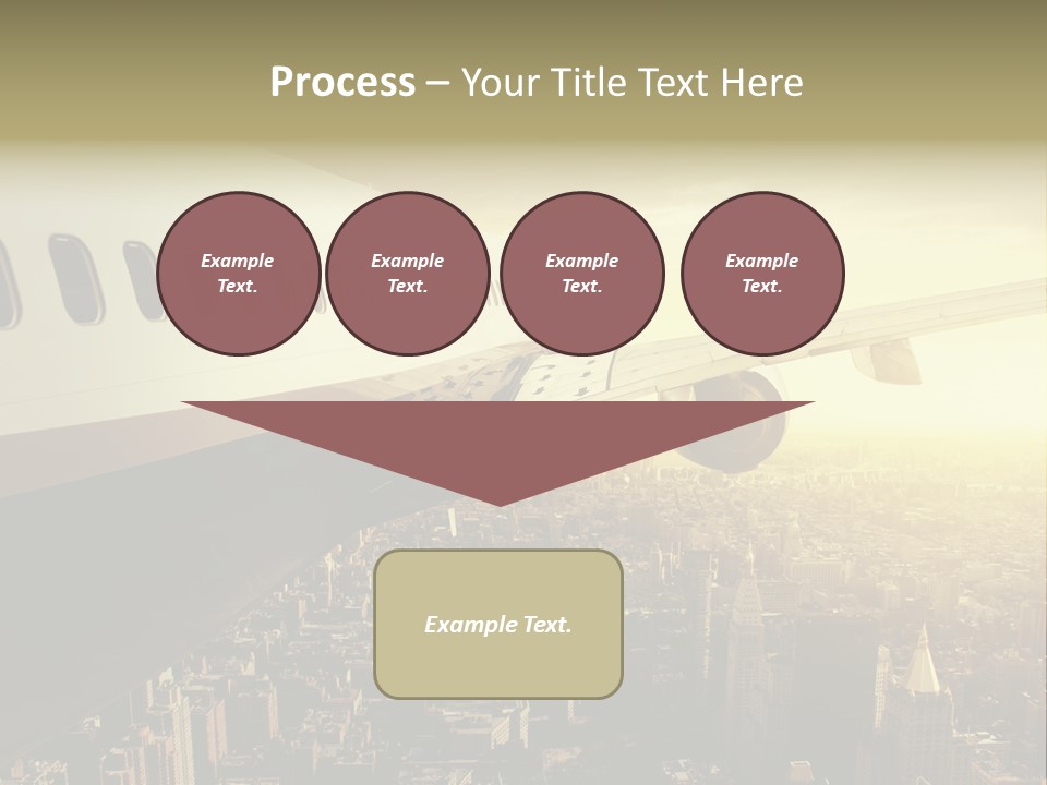 Cloud Boot Aeroplane PowerPoint Template