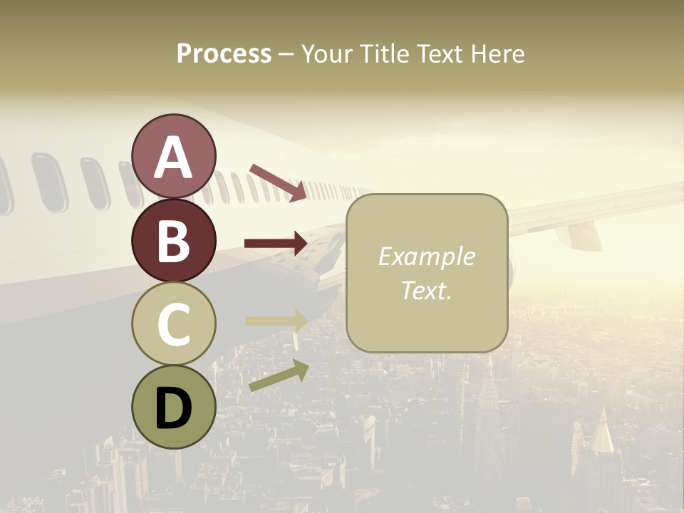 Cloud Boot Aeroplane PowerPoint Template
