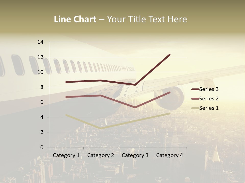 Cloud Boot Aeroplane PowerPoint Template