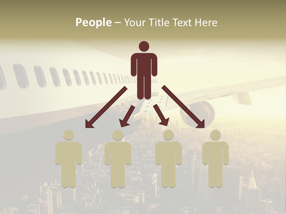 Cloud Boot Aeroplane PowerPoint Template