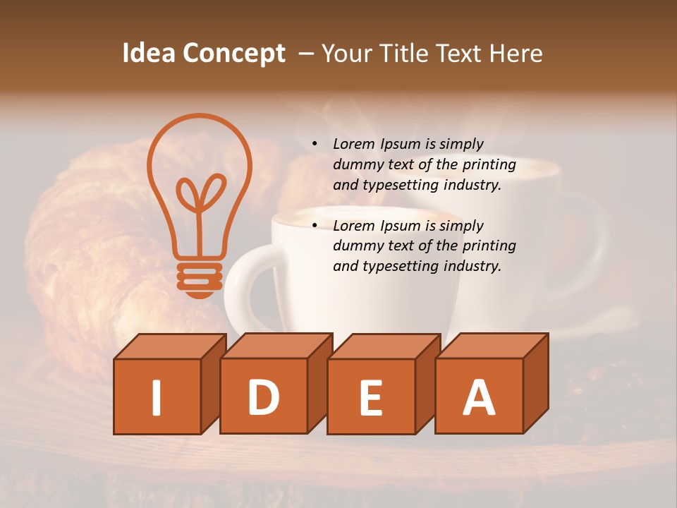 Sweet Caffeine Hot PowerPoint Template