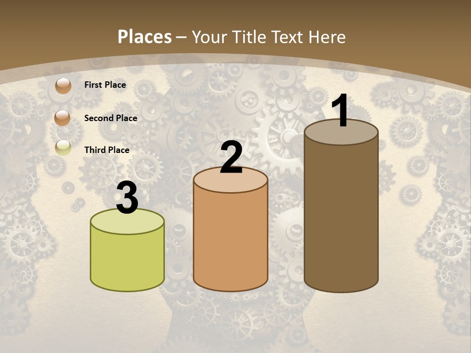 Learn Connection Gear PowerPoint Template