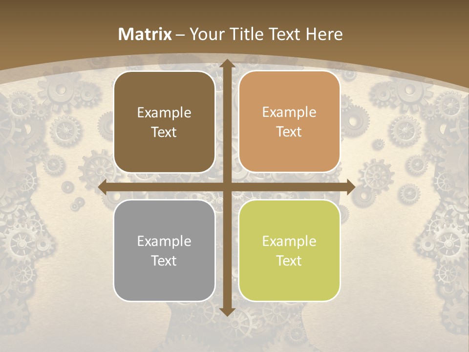 Learn Connection Gear PowerPoint Template