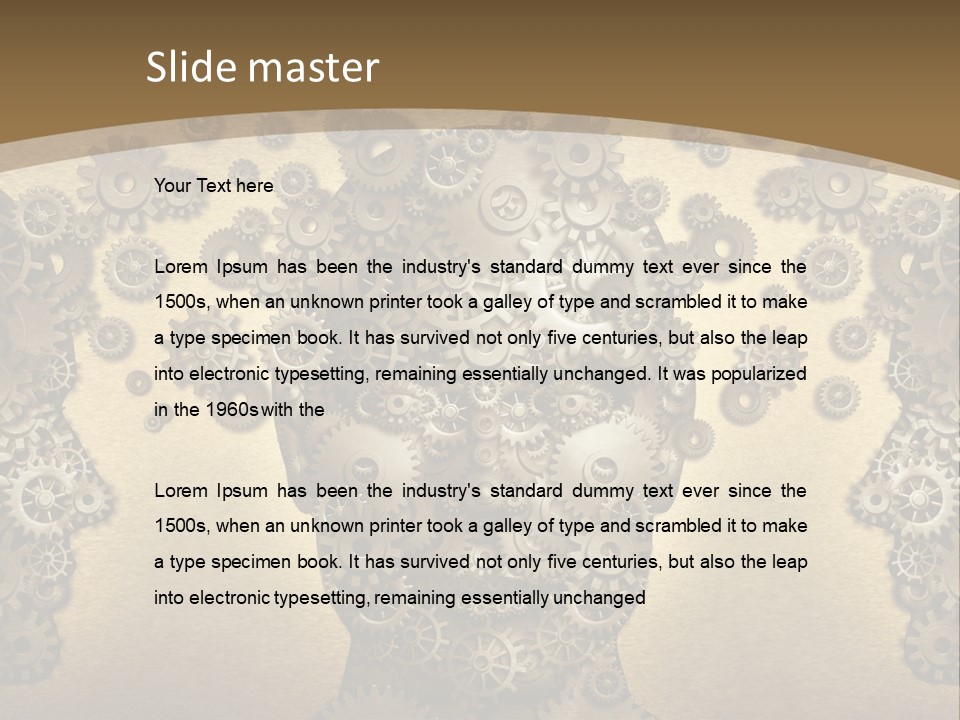 Learn Connection Gear PowerPoint Template