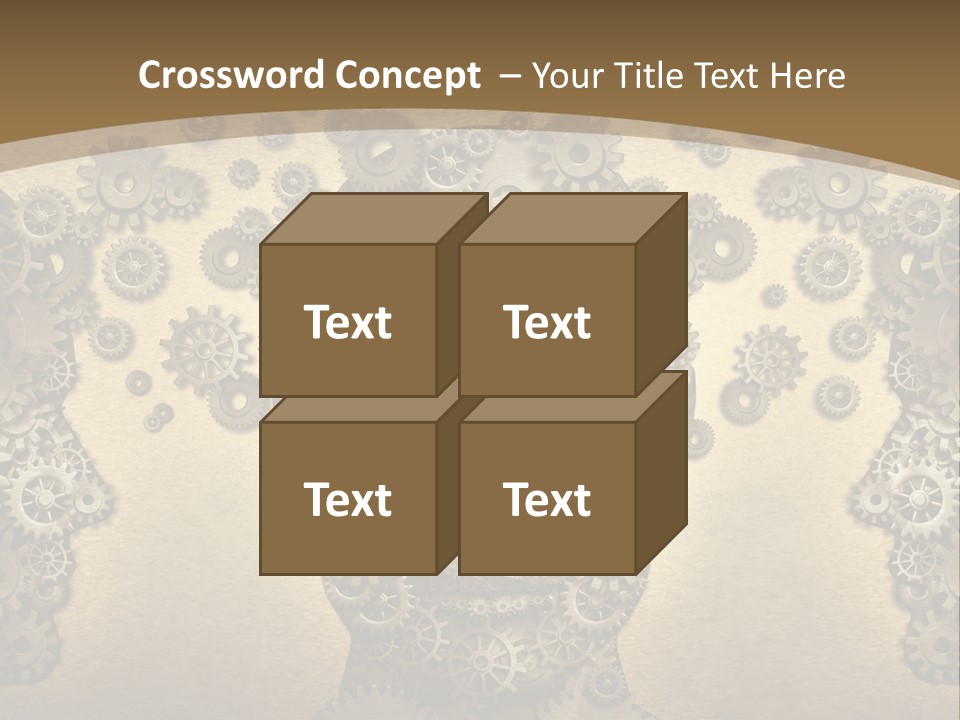 Learn Connection Gear PowerPoint Template