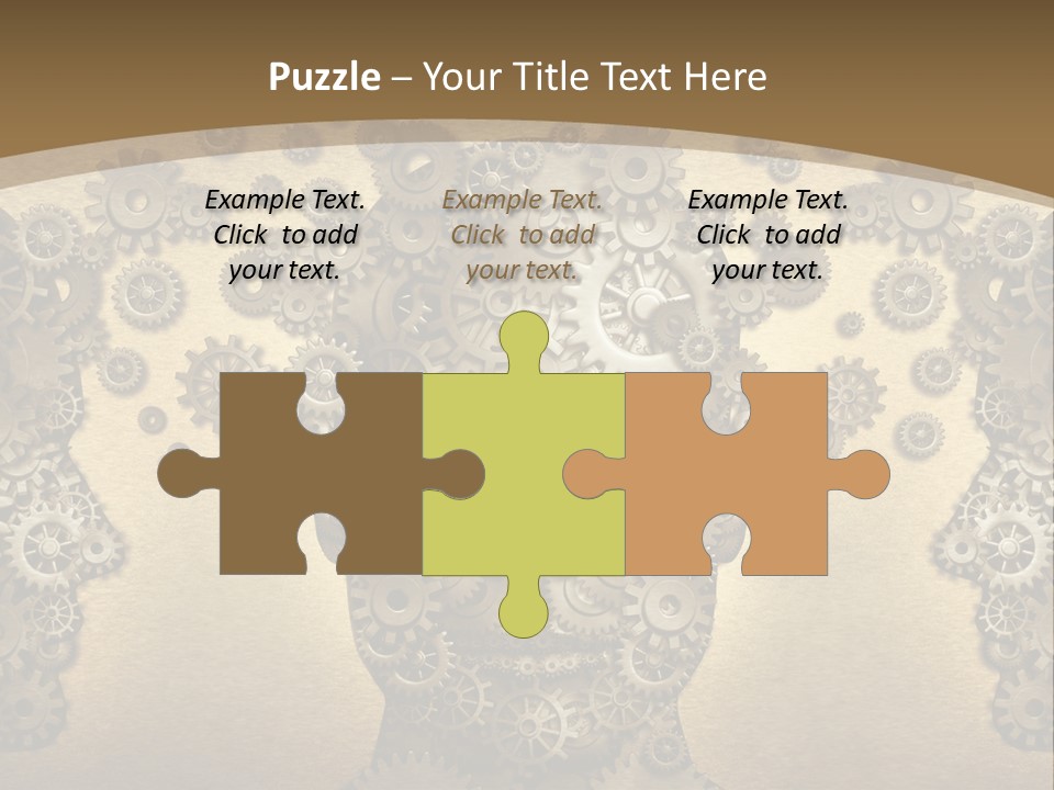 Learn Connection Gear PowerPoint Template