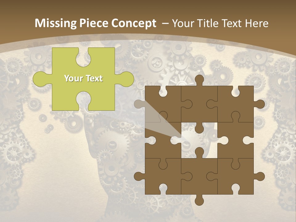 Learn Connection Gear PowerPoint Template