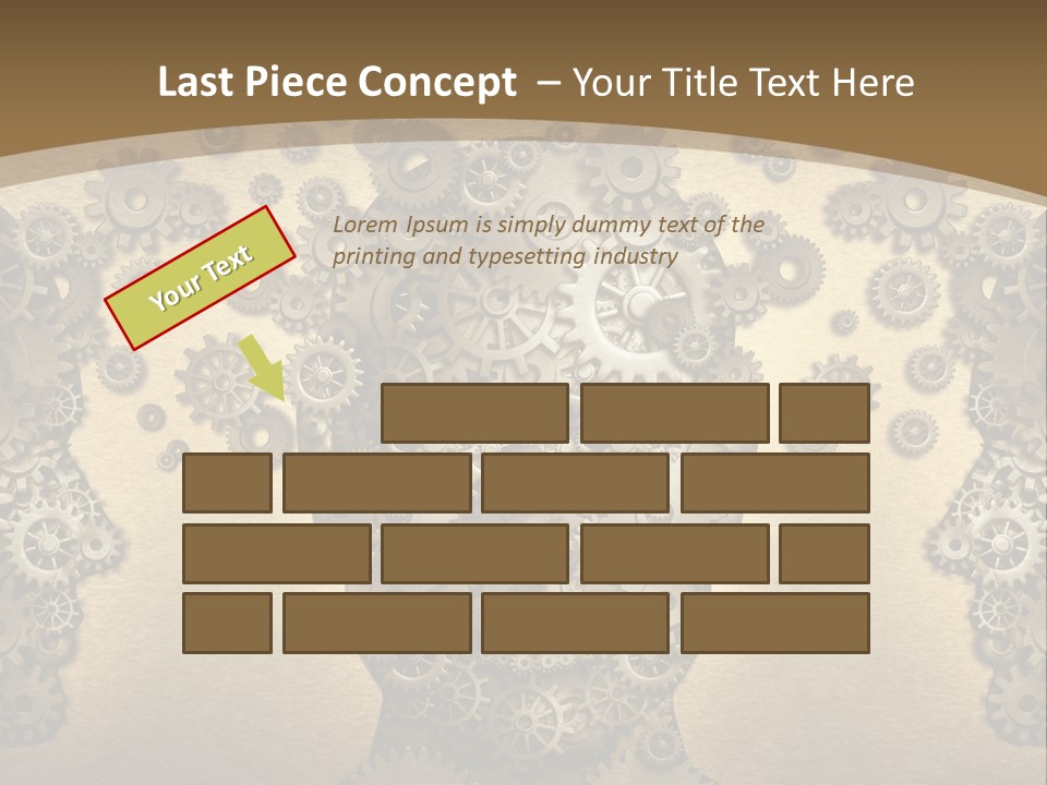 Learn Connection Gear PowerPoint Template