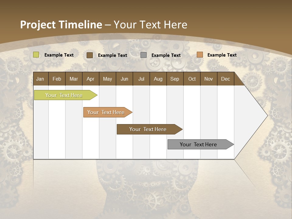 Learn Connection Gear PowerPoint Template