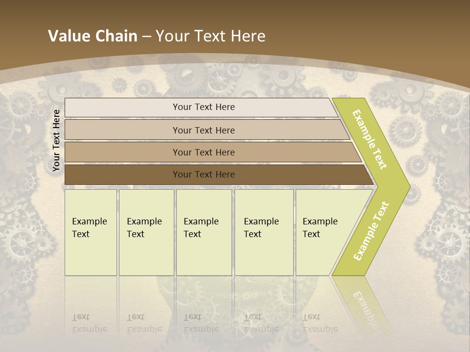 Learn Connection Gear PowerPoint Template