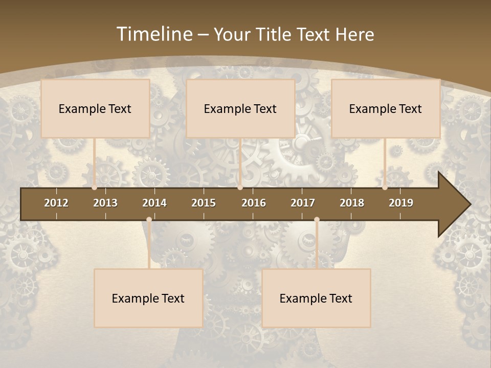 Learn Connection Gear PowerPoint Template
