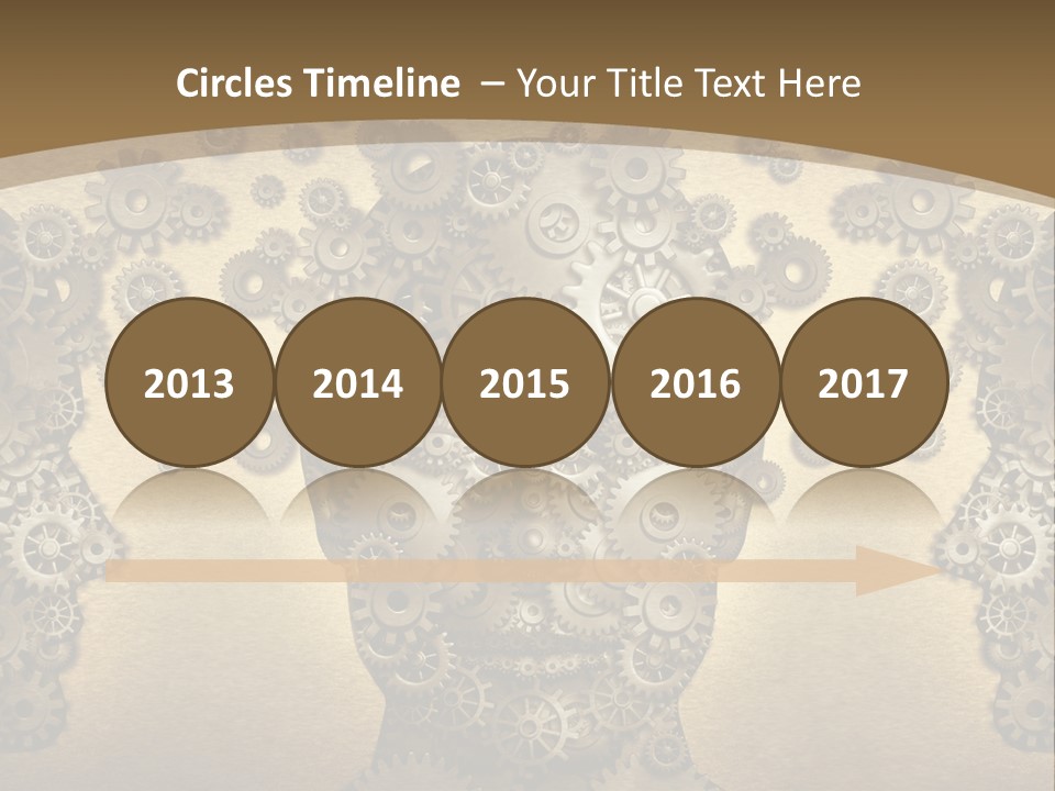 Learn Connection Gear PowerPoint Template