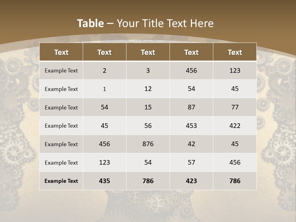 Learn Connection Gear PowerPoint Template