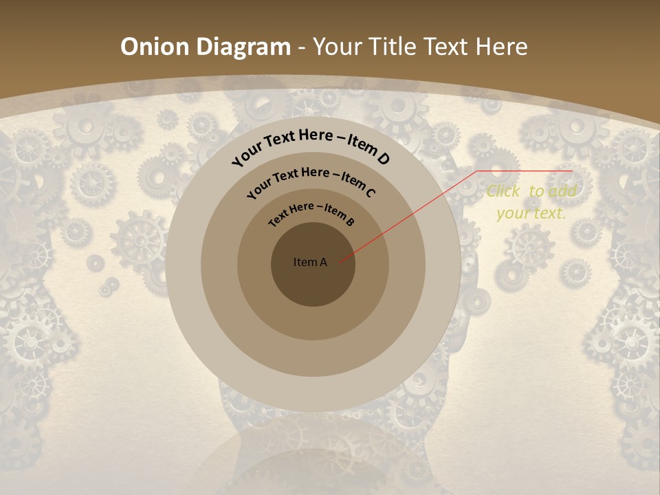 Learn Connection Gear PowerPoint Template