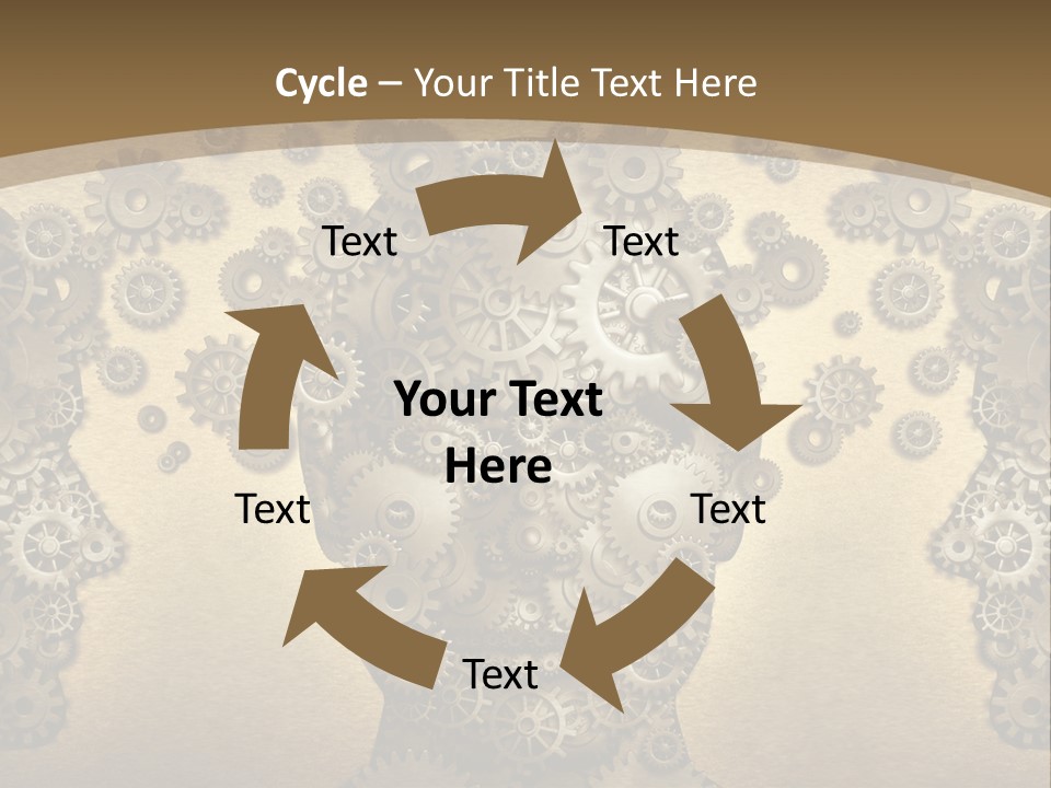 Learn Connection Gear PowerPoint Template
