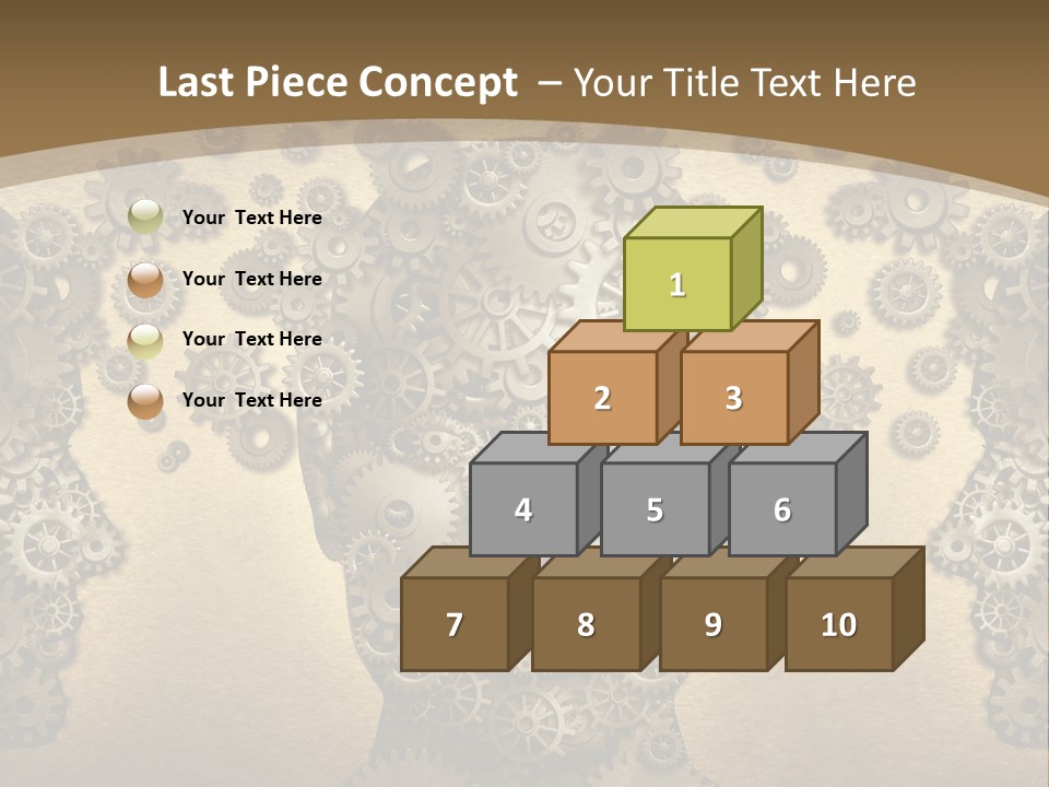 Learn Connection Gear PowerPoint Template