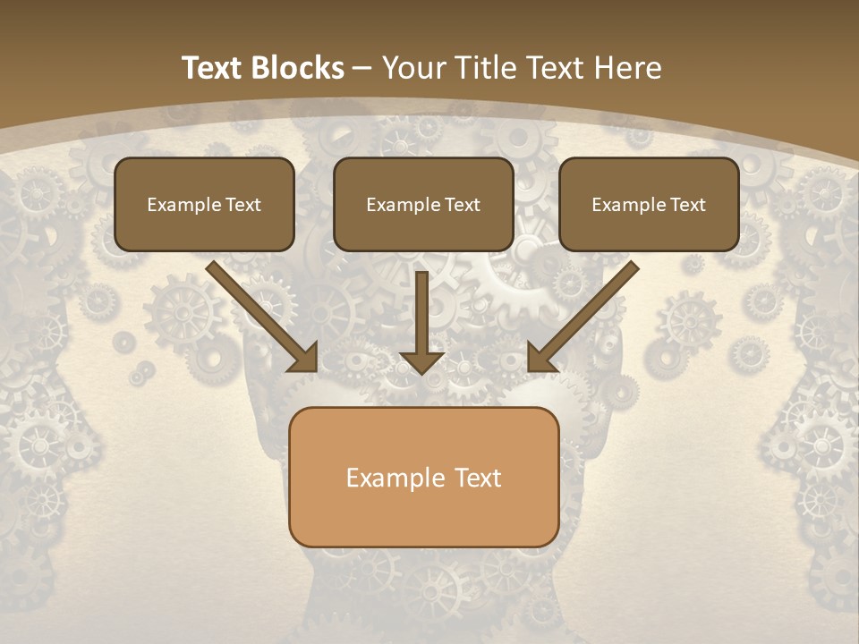 Learn Connection Gear PowerPoint Template
