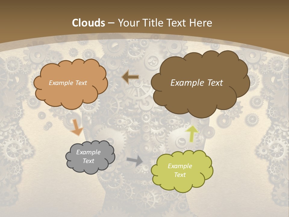 Learn Connection Gear PowerPoint Template