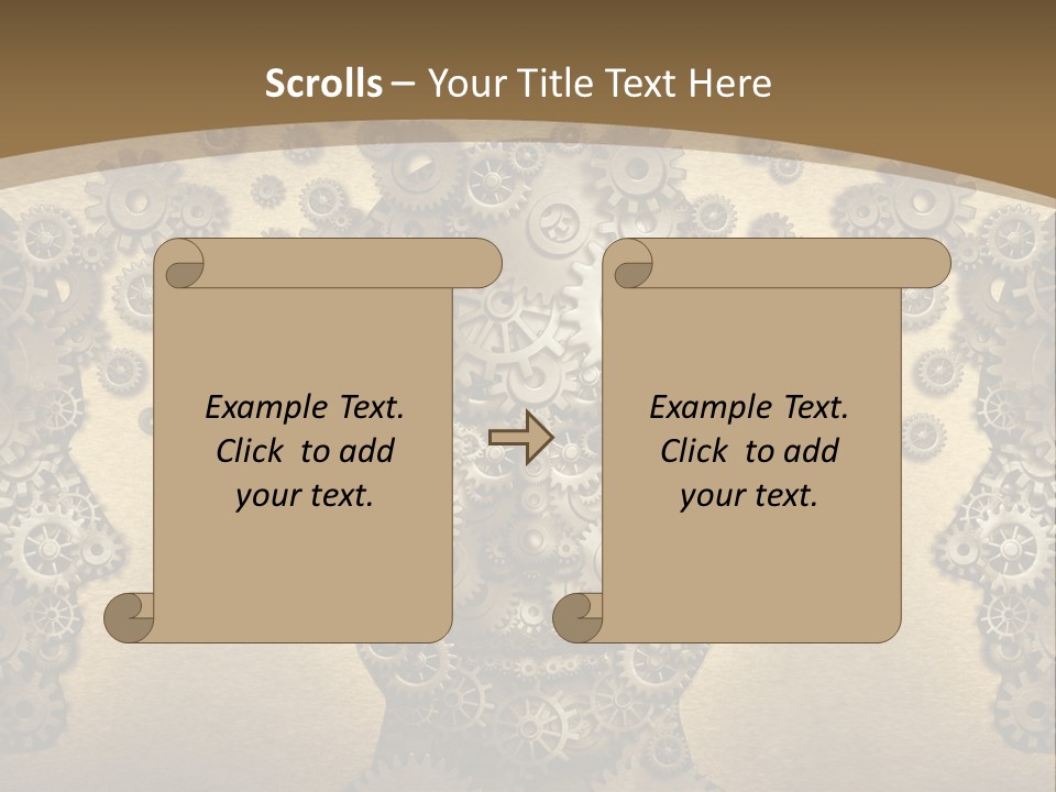 Learn Connection Gear PowerPoint Template