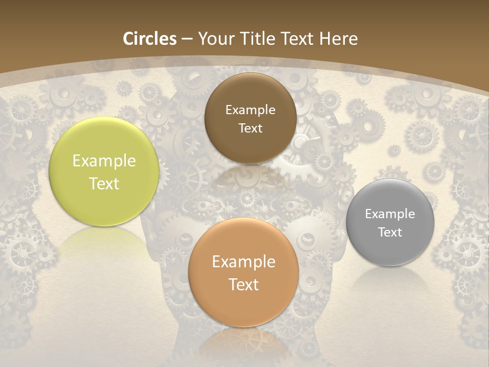 Learn Connection Gear PowerPoint Template