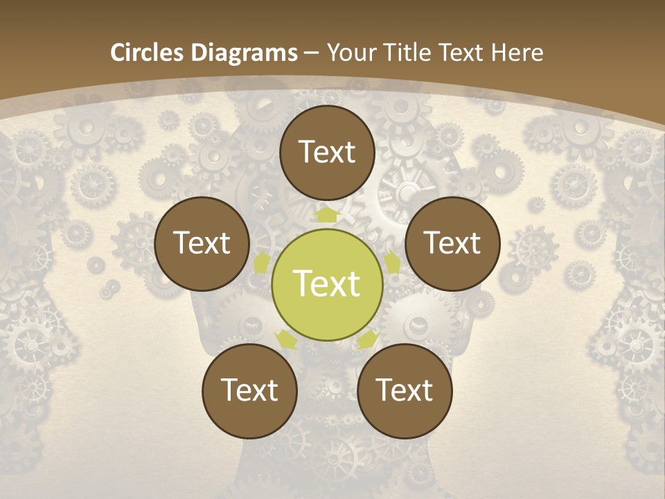 Learn Connection Gear PowerPoint Template