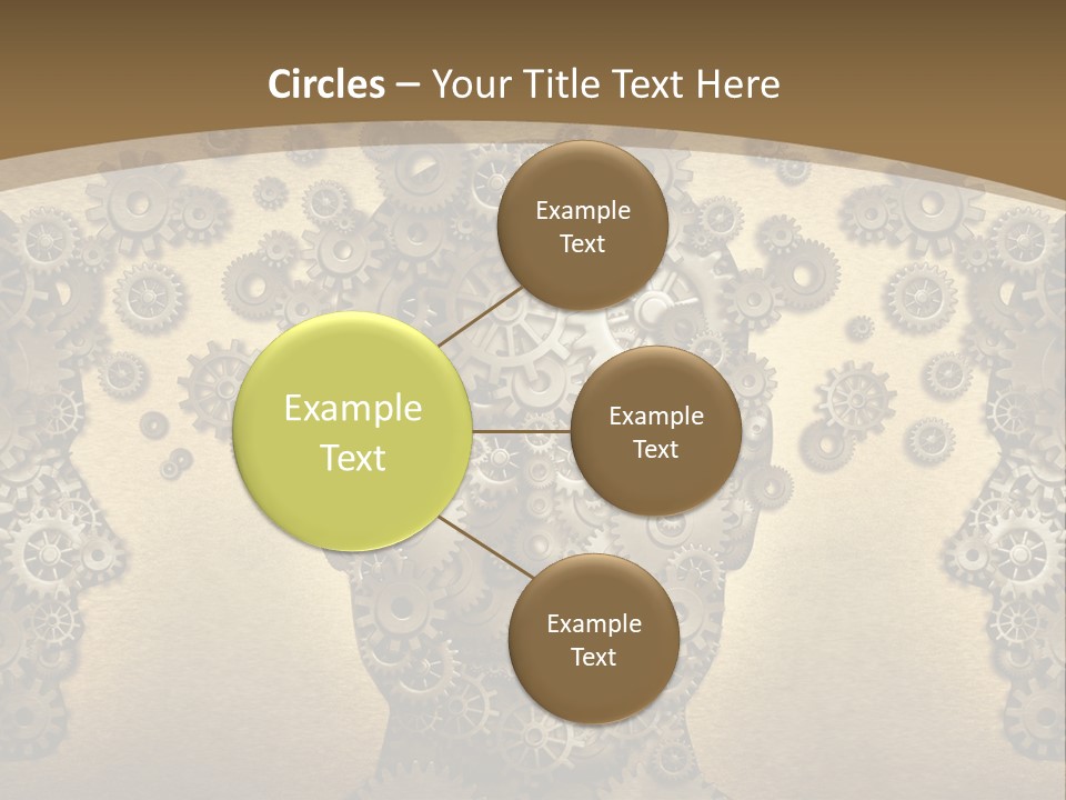 Learn Connection Gear PowerPoint Template