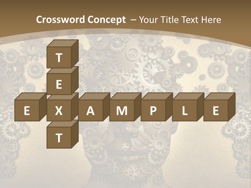 Learn Connection Gear PowerPoint Template