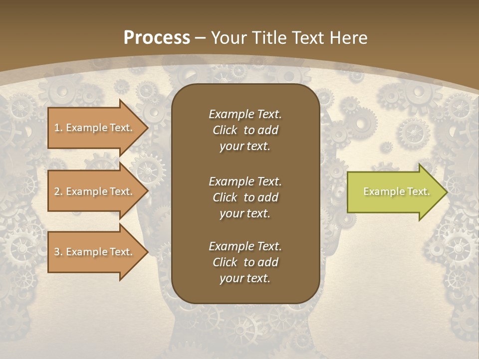 Learn Connection Gear PowerPoint Template