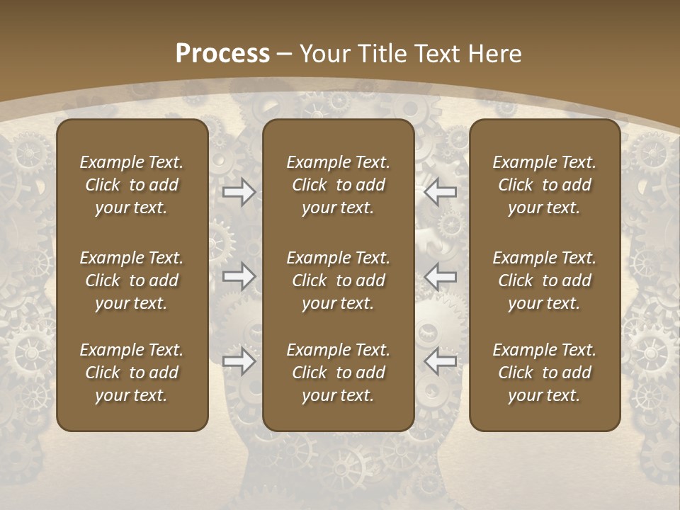 Learn Connection Gear PowerPoint Template