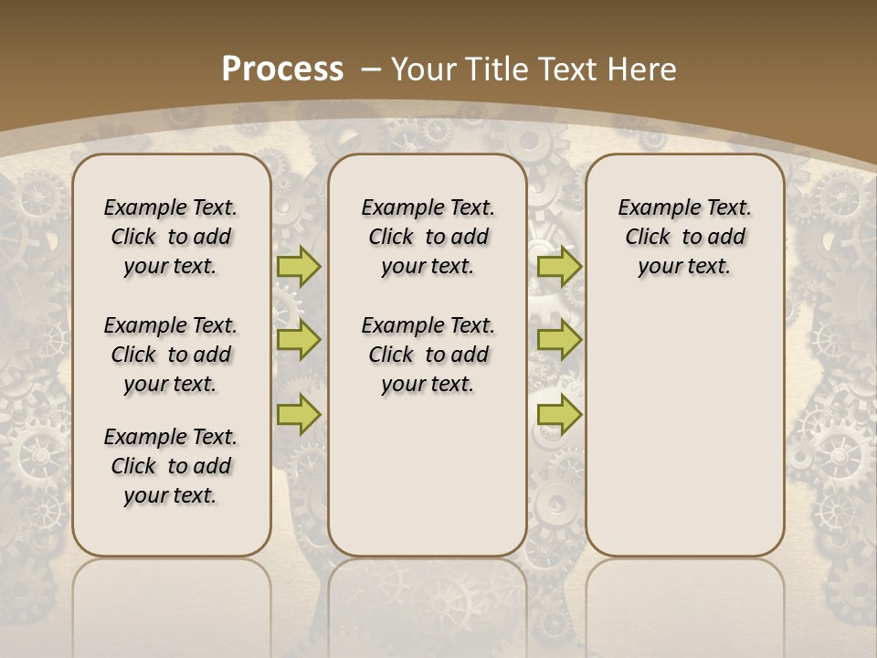 Learn Connection Gear PowerPoint Template