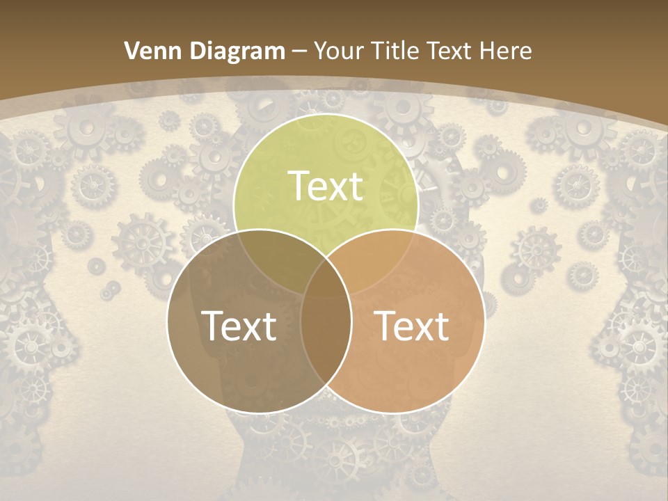 Learn Connection Gear PowerPoint Template
