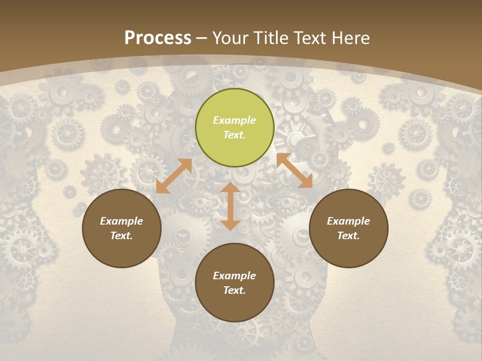 Learn Connection Gear PowerPoint Template
