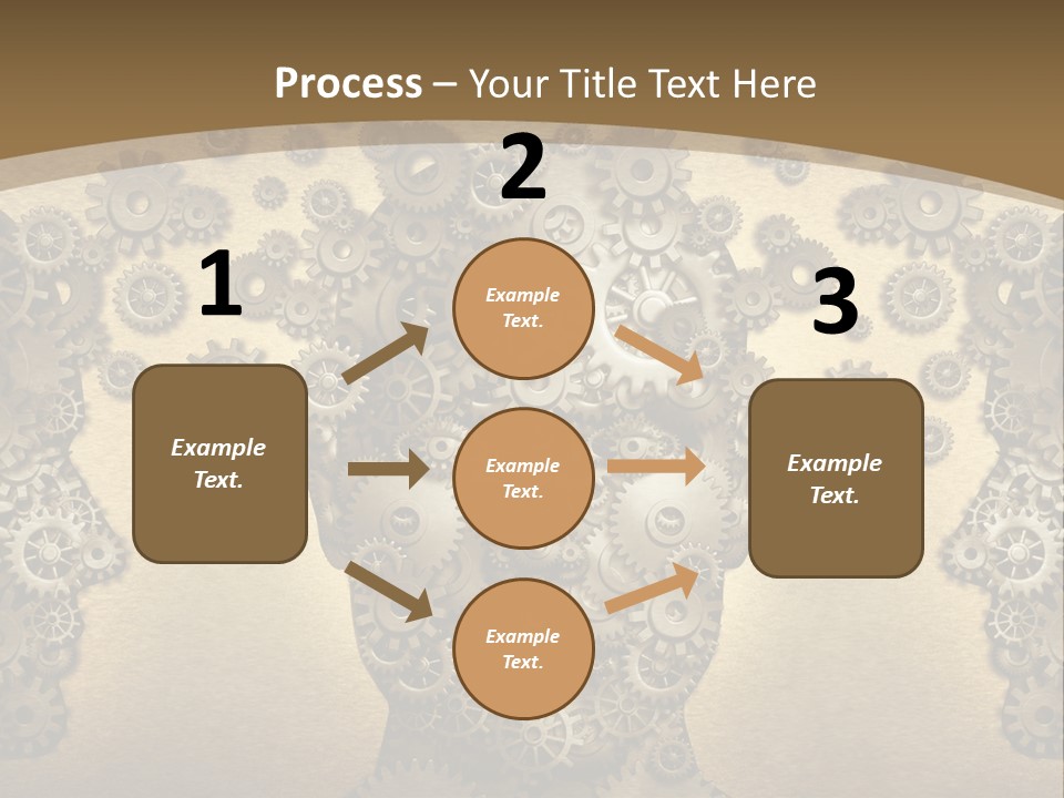 Learn Connection Gear PowerPoint Template