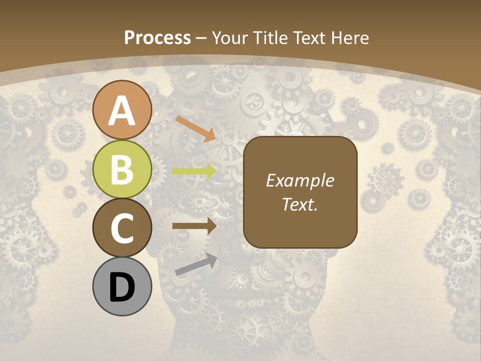 Learn Connection Gear PowerPoint Template