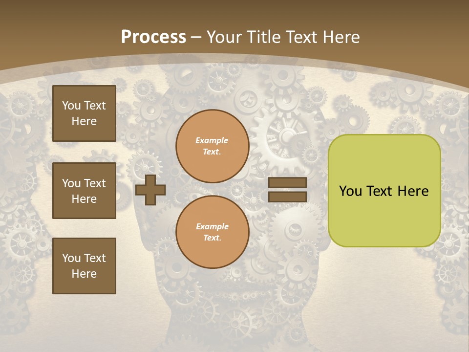 Learn Connection Gear PowerPoint Template