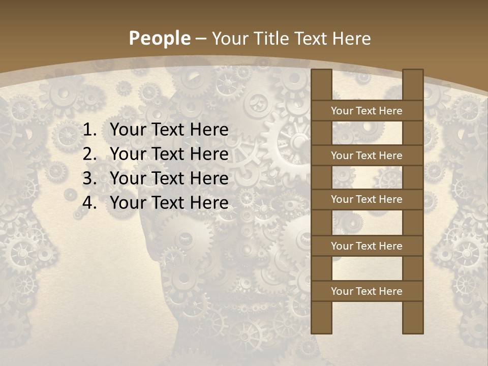 Learn Connection Gear PowerPoint Template