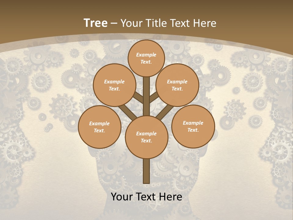Learn Connection Gear PowerPoint Template