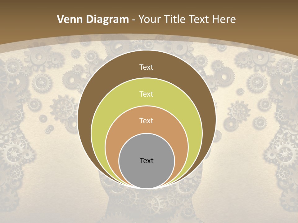 Learn Connection Gear PowerPoint Template