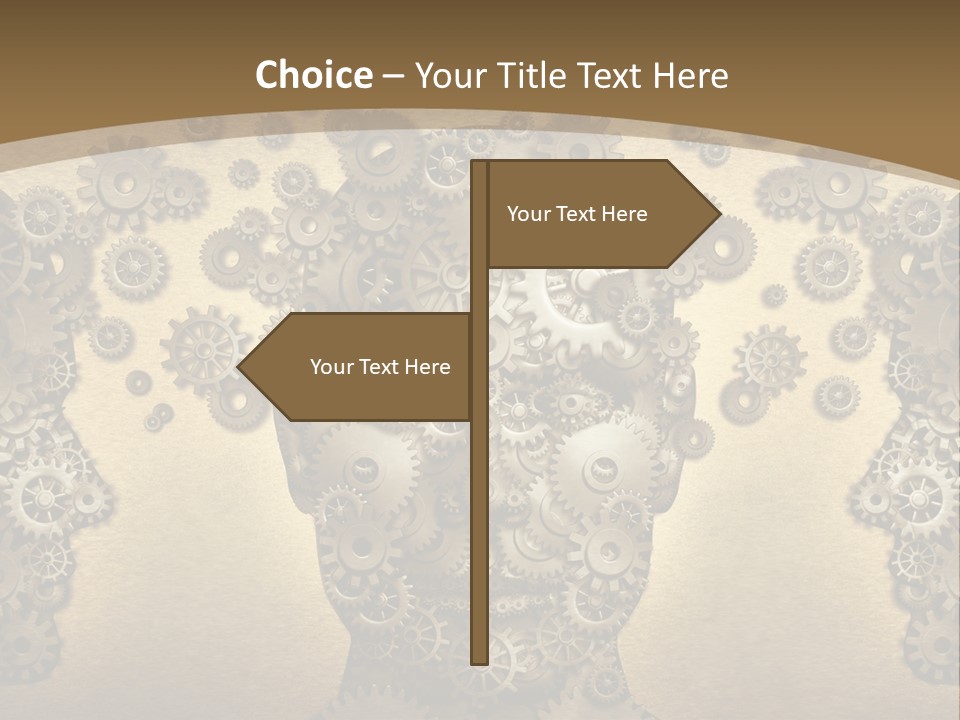 Learn Connection Gear PowerPoint Template