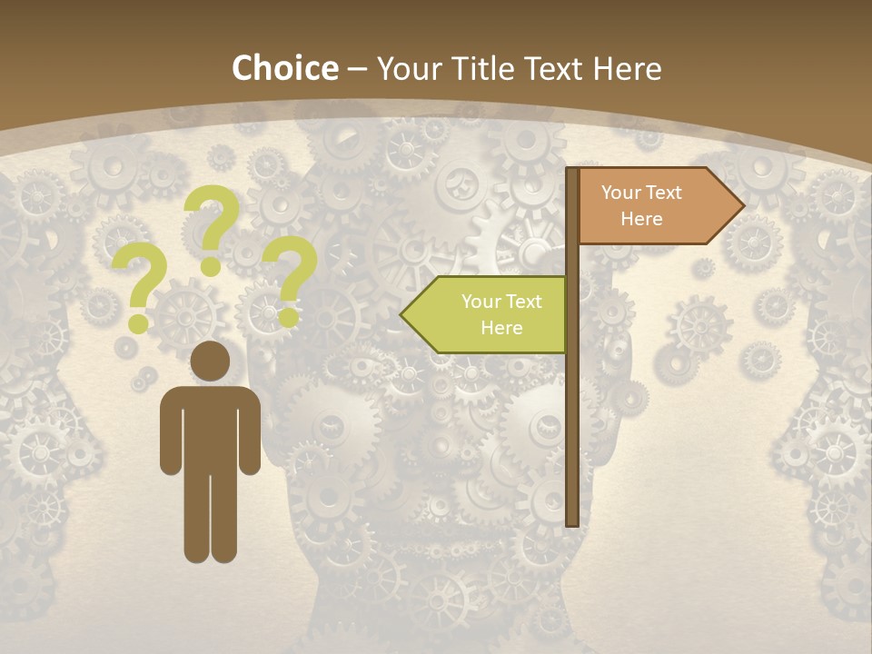 Learn Connection Gear PowerPoint Template