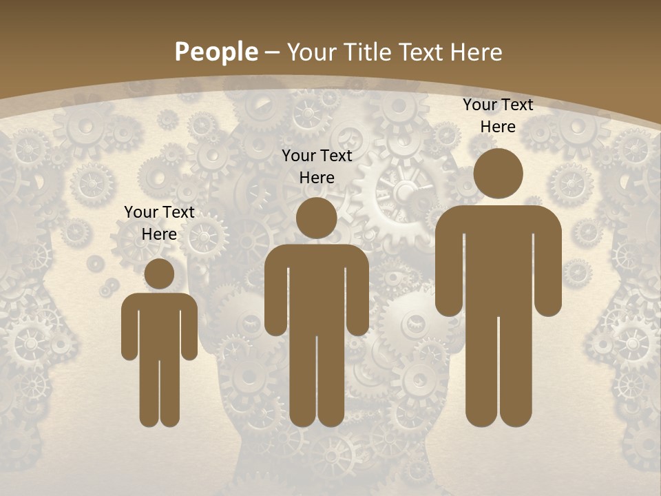 Learn Connection Gear PowerPoint Template