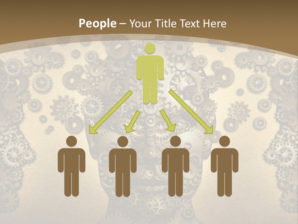 Learn Connection Gear PowerPoint Template