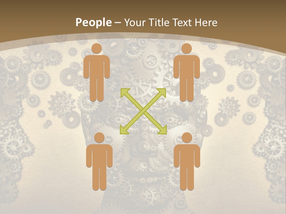 Learn Connection Gear PowerPoint Template