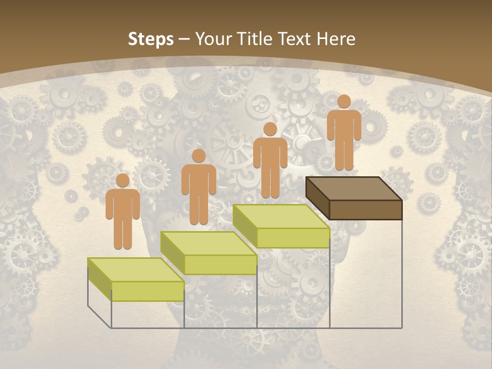 Learn Connection Gear PowerPoint Template