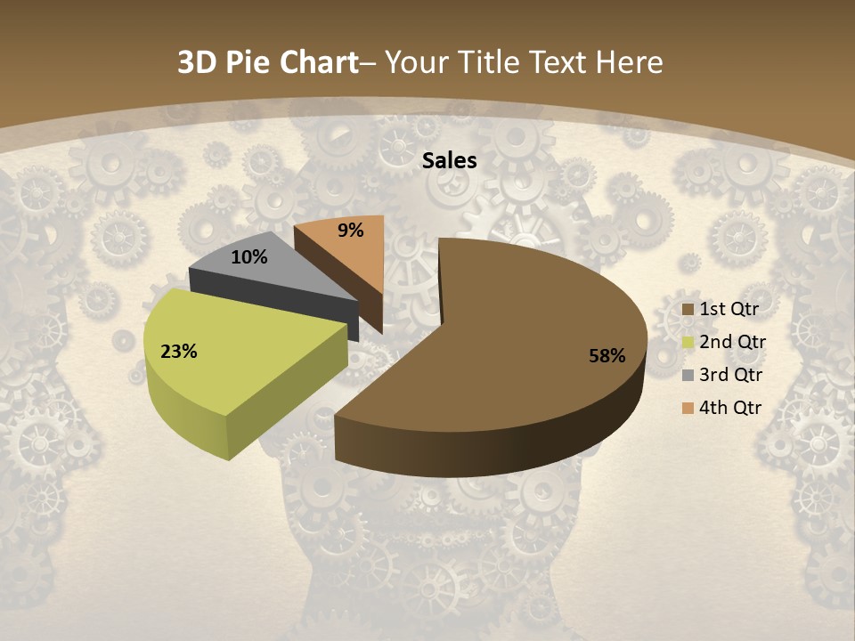 Learn Connection Gear PowerPoint Template