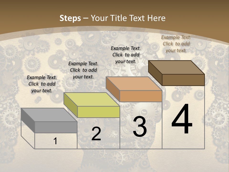 Learn Connection Gear PowerPoint Template